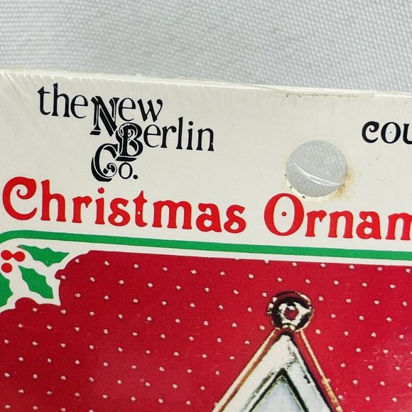 1 Small Christmas Ornaments With Frame New Berlin Cross Stitch Kits Vintage - Picture 6 of 10